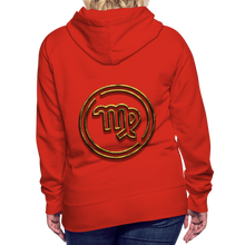 Load image into Gallery viewer, Virgo 3D Gold Women’s Premium Hoodie - red