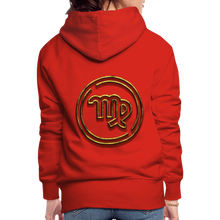 Load image into Gallery viewer, Virgo 3D Gold Women’s Premium Hoodie - red