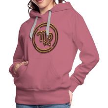 Load image into Gallery viewer, Virgo 3D Gold Women’s Premium Hoodie - mauve