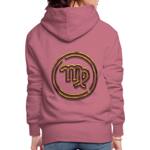 Load image into Gallery viewer, Virgo 3D Gold Women’s Premium Hoodie - mauve