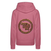 Load image into Gallery viewer, Virgo 3D Gold Women’s Premium Hoodie - mauve