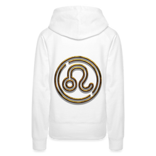 Load image into Gallery viewer, Leo 3D Gold Women’s Premium Hoodie - white