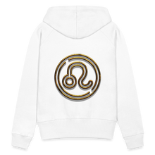 Load image into Gallery viewer, Leo 3D Gold Women’s Premium Hoodie - white