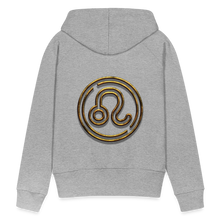 Load image into Gallery viewer, Leo 3D Gold Women’s Premium Hoodie - heather grey