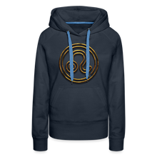 Load image into Gallery viewer, Leo 3D Gold Women’s Premium Hoodie - navy