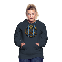 Load image into Gallery viewer, Leo 3D Gold Women’s Premium Hoodie - navy