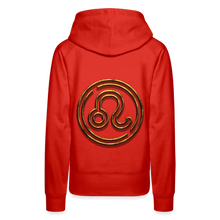 Load image into Gallery viewer, Leo 3D Gold Women’s Premium Hoodie - red