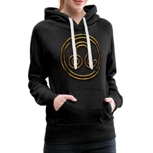 Load image into Gallery viewer, Leo 3D Gold Women’s Premium Hoodie - charcoal grey