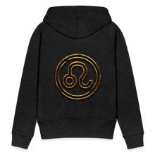 Load image into Gallery viewer, Leo 3D Gold Women’s Premium Hoodie - charcoal grey