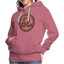 Load image into Gallery viewer, Leo 3D Gold Women’s Premium Hoodie - mauve