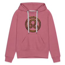 Load image into Gallery viewer, Leo 3D Gold Women’s Premium Hoodie - mauve