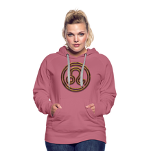 Load image into Gallery viewer, Leo 3D Gold Women’s Premium Hoodie - mauve