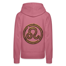 Load image into Gallery viewer, Leo 3D Gold Women’s Premium Hoodie - mauve