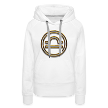 Load image into Gallery viewer, Libra 3D Gold Women’s Premium Hoodie - white