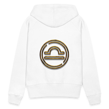 Load image into Gallery viewer, Libra 3D Gold Women’s Premium Hoodie - white