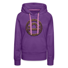 Load image into Gallery viewer, Libra 3D Gold Women’s Premium Hoodie - purple 