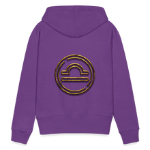 Load image into Gallery viewer, Libra 3D Gold Women’s Premium Hoodie - purple 