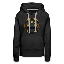 Load image into Gallery viewer, Libra 3D Gold Women’s Premium Hoodie - black
