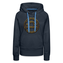 Load image into Gallery viewer, Libra 3D Gold Women’s Premium Hoodie - navy
