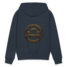 Load image into Gallery viewer, Libra 3D Gold Women’s Premium Hoodie - navy