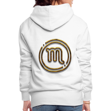 Load image into Gallery viewer, Scorpio 3D Women’s Premium Hoodie - white