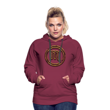 Load image into Gallery viewer, Scorpio 3D Women’s Premium Hoodie - burgundy