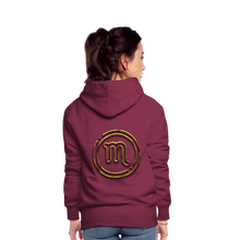 Load image into Gallery viewer, Scorpio 3D Women’s Premium Hoodie - burgundy