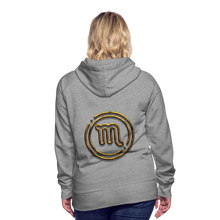 Load image into Gallery viewer, Scorpio 3D Women’s Premium Hoodie - heather grey
