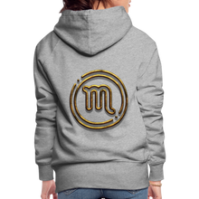 Load image into Gallery viewer, Scorpio 3D Women’s Premium Hoodie - heather grey