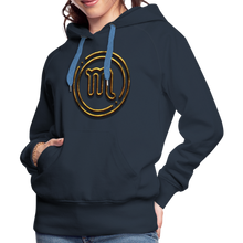 Load image into Gallery viewer, Scorpio 3D Women’s Premium Hoodie - navy