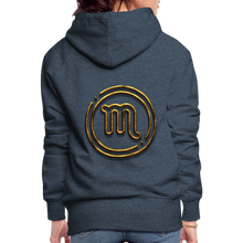 Load image into Gallery viewer, Scorpio 3D Women’s Premium Hoodie - heather denim