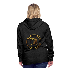 Load image into Gallery viewer, Scorpio 3D Women’s Premium Hoodie - charcoal grey