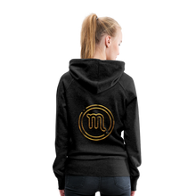 Load image into Gallery viewer, Scorpio 3D Women’s Premium Hoodie - charcoal grey