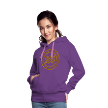 Load image into Gallery viewer, Aquarius Gold Foil 3D Women’s Premium Hoodie - purple 