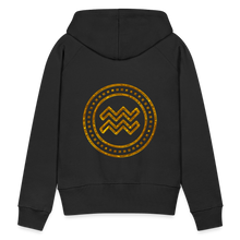 Load image into Gallery viewer, Aquarius Gold Foil 3D Women’s Premium Hoodie - black