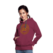 Load image into Gallery viewer, Aquarius Gold Foil 3D Women’s Premium Hoodie - burgundy