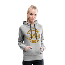 Load image into Gallery viewer, Aquarius Gold Foil 3D Women’s Premium Hoodie - heather grey