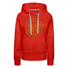 Load image into Gallery viewer, Aquarius Gold Foil 3D Women’s Premium Hoodie - red