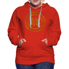 Load image into Gallery viewer, Aquarius Gold Foil 3D Women’s Premium Hoodie - red
