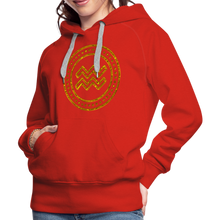 Load image into Gallery viewer, Aquarius Gold Foil 3D Women’s Premium Hoodie - red
