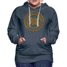 Load image into Gallery viewer, Aquarius Gold Foil 3D Women’s Premium Hoodie - heather denim