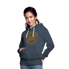 Load image into Gallery viewer, Aquarius Gold Foil 3D Women’s Premium Hoodie - heather denim