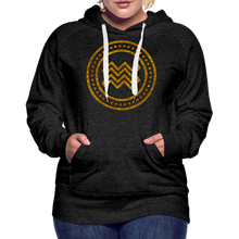 Load image into Gallery viewer, Aquarius Gold Foil 3D Women’s Premium Hoodie - charcoal grey