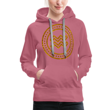 Load image into Gallery viewer, Aquarius Gold Foil 3D Women’s Premium Hoodie - mauve