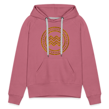 Load image into Gallery viewer, Aquarius Gold Foil 3D Women’s Premium Hoodie - mauve