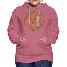 Load image into Gallery viewer, Aquarius Gold Foil 3D Women’s Premium Hoodie - mauve