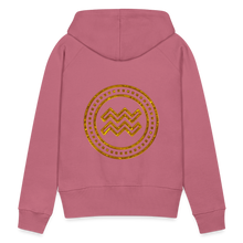 Load image into Gallery viewer, Aquarius Gold Foil 3D Women’s Premium Hoodie - mauve