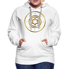 Load image into Gallery viewer, Gold Protection Star 1 Women’s Premium Hoodie - white