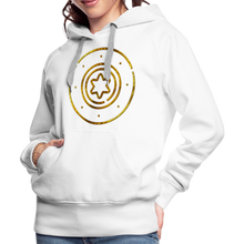 Load image into Gallery viewer, Gold Protection Star 1 Women’s Premium Hoodie - white