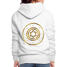 Load image into Gallery viewer, Gold Protection Star 1 Women’s Premium Hoodie - white